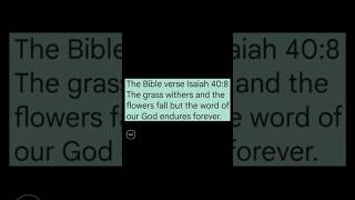 The Bible verse Isaiah 408 [upl. by Donal546]