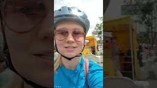 Comida Ciclovía Bogota travel vlog bicicleta food bike bogota cultura colombia viajes [upl. by Ebag]