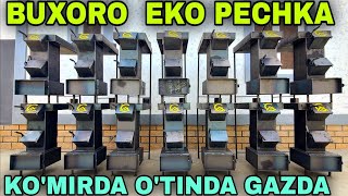 Eko Pechka Buxoro Yangi Texnalogi Uyni Komirda Otinda Gazda Isitish Кумирда Утинда Газда ЕкоПечка [upl. by Nerta]