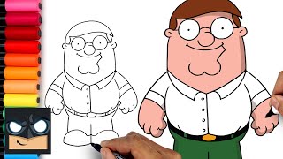 How To Draw Peter Griffin  Family Guy [upl. by Sigvard]