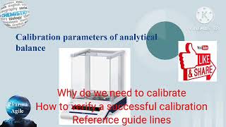 Calibration parameters of analytical balance first time in telugu [upl. by Issak528]