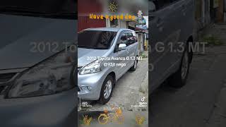 2012 Toyota Avanza G 13 MT 93jt nego [upl. by Caspar]