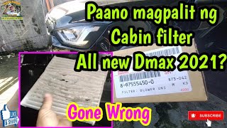 How to Replace Cabin filter for Isuzu Dmax 2021 model [upl. by Repsaj763]