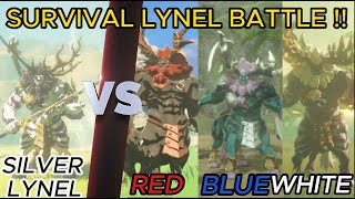 SILVER LYNEL VS ALL LYNEL SURVIVAL MODE The Legend of Zelda Tears of the Kingdom [upl. by Okechuku]