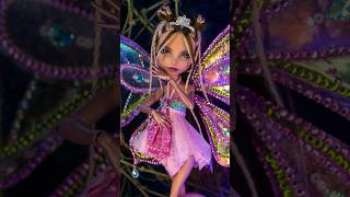 Making Flora From Winx Club 🧚‍♀️🌸🌿winx winxclub винкс клубвинкс customdoll dollrepaint [upl. by Sirdi]