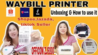 WAYBILL THERMAL PRINTER  UNBOXING amp REVIEW [upl. by Bills]