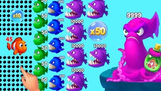 Fishdom Ads Mini Games Hungry Fish  New update 194 level Trailer video [upl. by Imar418]