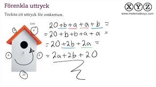 Y 41 Algebraiska uttryck [upl. by Halimak]