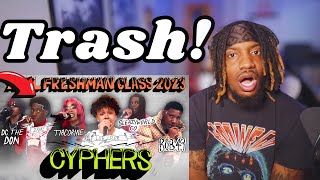 2RARE MUST BE STOPPED  2023 XXL Freshman Cypher Luh Tyler SleazyWorld Go etc REACTION [upl. by Icken847]