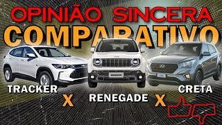 Qual é o melhor Renegade Creta ou Tracker  Comparativo entre os SUV compactos mais vendidos [upl. by Collimore]