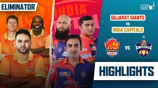 Gujarat Giants VS India Capitals  Eliminator Highlights Match  Legends League cricket 2023 [upl. by Sophi]