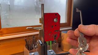 Picking Method  3 Lever Mortice Locks  RB Medical 2in1 pick [upl. by Neehsas]