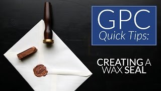 How to Use a Wax Seal [upl. by Rehc]