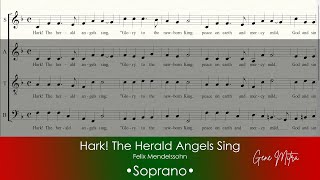 Hark The Herald Angels Sing • Soprano Guide [upl. by Hamilton586]