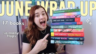 I read 17 books in June and there were a lot of flops ✨ June Wrap Up [upl. by Liman]