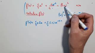 Calcul de la dérivée dune fonction avec des logarithmes composés [upl. by Trev]