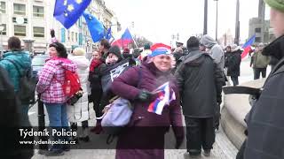 DEMONSTRACE NA VÁCLAVSKÉM NÁMĚSTÍ A PŘED BUDOVOU NÁRODNÍHO MUZEA [upl. by Ihcelek]