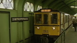 Berliner UBahn Altbauzüge in Ost Berlin [upl. by Sudhir]