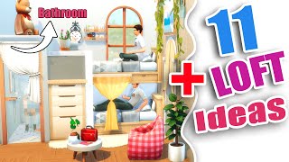 The Sims 4 CUTE LOFT IDEAS PLATFORM NEW and FUNCTIONAL [upl. by Olva]