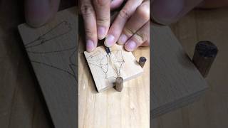 ASMR WOOD CARVING woodworking woodcarving carving diy tutorial handmade woodwork woodart [upl. by Aleel564]