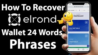 How To Recover Elrond  EGLD  Wallet  Restore Elrond Wallet Tutorial [upl. by Ahtibat]