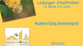 Auswertung Gewinnspiel [upl. by Ahsienak]