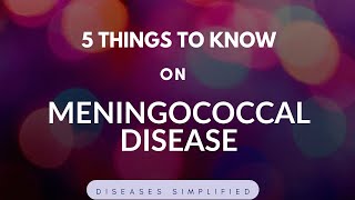 Meningococcal Disease 5 Things to Know [upl. by Issac]