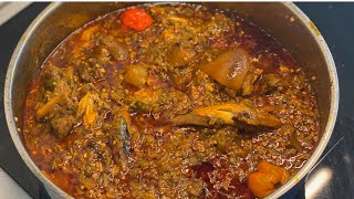 LA FAMEUSE SAUCE GOMBO  Okra Stew GUINÉE [upl. by Yessydo]