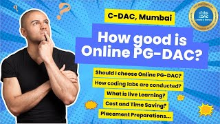 What are the benefits of doing PGDAC online mode from CDAC Mumbai Listen to our students amp alumni [upl. by Killen417]