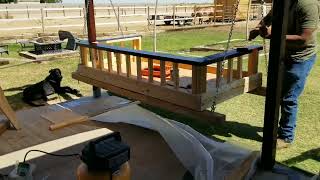 How to build a DIY Porch Swing Day Bed in under 10 minutes Timelapse [upl. by Shela566]