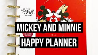 The Happy Planner  Disney  2021 Mickey and Minnie Classic Vertical Flip Through and Review [upl. by Nancee]