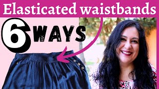 6 WAYS to sew Elasticated waistband MASTER CLASS Pick your fave [upl. by Aneelas894]