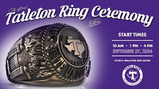 Tarleton State University Ring Ceremony Fall 2024  4 pm Friday Sept 27th [upl. by Leary]