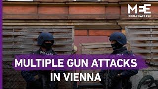 Austria Multiple gun attacks in Vienna leave four people killed [upl. by Mahtal312]