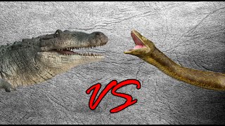 Deinosuchus vs Titanoboa  SPORE [upl. by Ynaffyt]