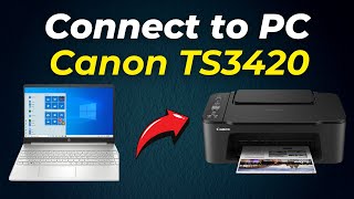 Canon Pixma TS3420 Printer How to Connect to PC Computer WiFi Setup 2024 Step By Step Guide [upl. by Eduardo177]