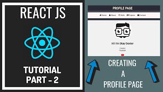 ReactJS Tutorial For Beginners  Creating A Profile Page [upl. by Cheyne]