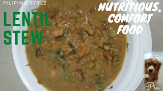 LENTIL STEW FILIPINO STYLE [upl. by Ehud]