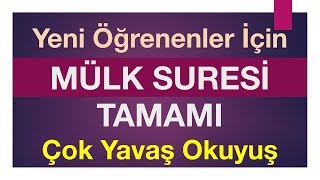 Mülk suresi tamamı çok yavaş okuyuş Kuranı Kerim 562 sayfa [upl. by Kamp793]