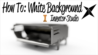 How to WHITE BACKGROUND in Inventor Studio [upl. by Rector]