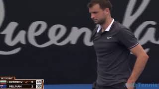 Grigor Dimitrov vs John MillmanHighlights [upl. by Eltsirk]