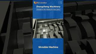 Zhongcheng Shredder machines shreddermachine shredderblade [upl. by Ardnik]