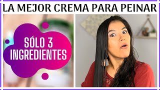 CREMA PARA EL CABELLO CASERA  EL MEJOR DESENREDANTE CASERO [upl. by Aicatsan]