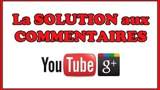 Abonnées Pourquoi on ne peut plus répondre à vos commentaires Youtube Google [upl. by Alimhaj]