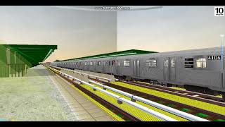 Openbve R38 PostOverhaul F Train Arriving amp Departing at Avenue X [upl. by Ayikaz993]