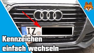 Kennzeichen wechseln  So kannst du dein Nummernschild einfach abbauen 🚗 [upl. by Aisemaj525]