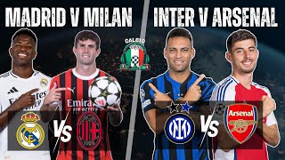 Real Madrid v Milan Inter v Arsenal Champions League Preview FootballWDaksh AjayMenonSports [upl. by Balbinder708]