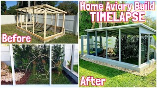 Home Aviary Making Video  TimeLapse  Bird Cage  Aviaries  Exotic Birds  Voladero  Aviario [upl. by Haroppizt593]