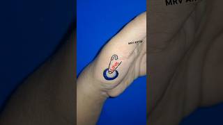 DIY SAFETY PIN LOVE TATTOO 👌👌❤️❤️👌👌🧷 new shorts viral trending 2k24 amazing [upl. by Essirahc]