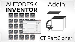 CT PartCloner  Autodesk® Inventor® Addin [upl. by Aliuqehs]